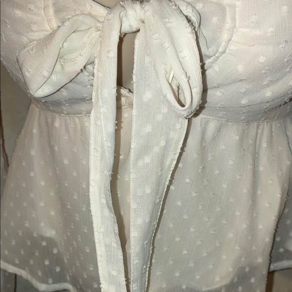 💥Abercrombie & Fitch White Sheer Blouse - Picture 3 of 6
